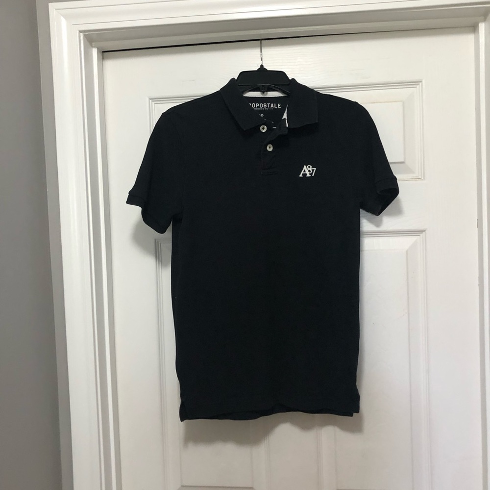 AERO POLO MENS SHIRT SZ SMALL -BLACK